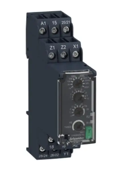 RE22R2MYMR Harmony, Modular timing relay, 8 A, 2 CO, 0.05 s…300 h, multifunction, 24...240 V AC/DC