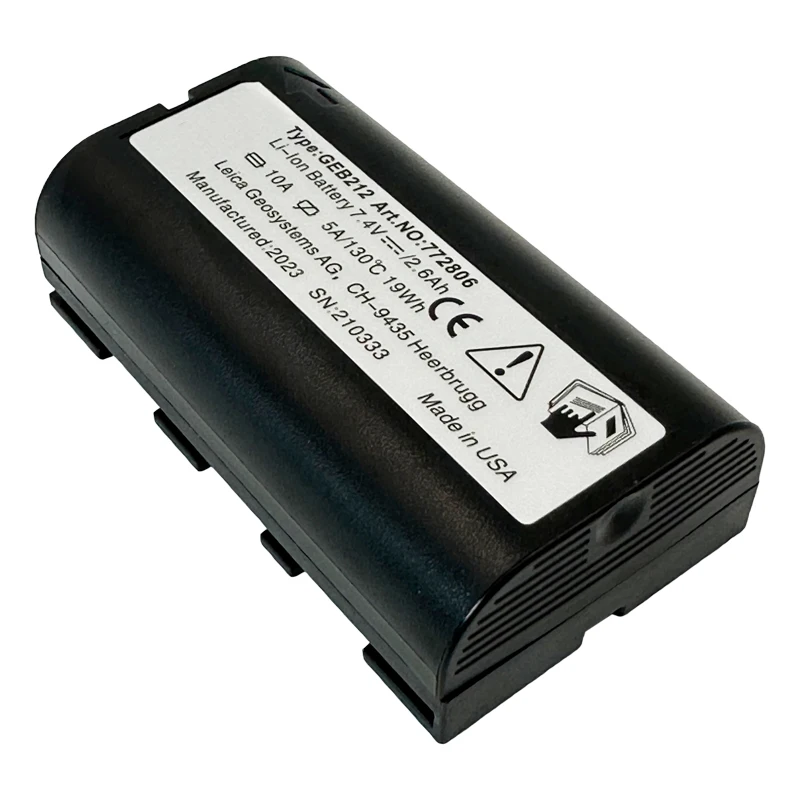 New GEB212 Battery For SWISS TYPE ATX1200 ATX1230 GPS1200 GPS900 GRX1200 Total Stations Rechargeable