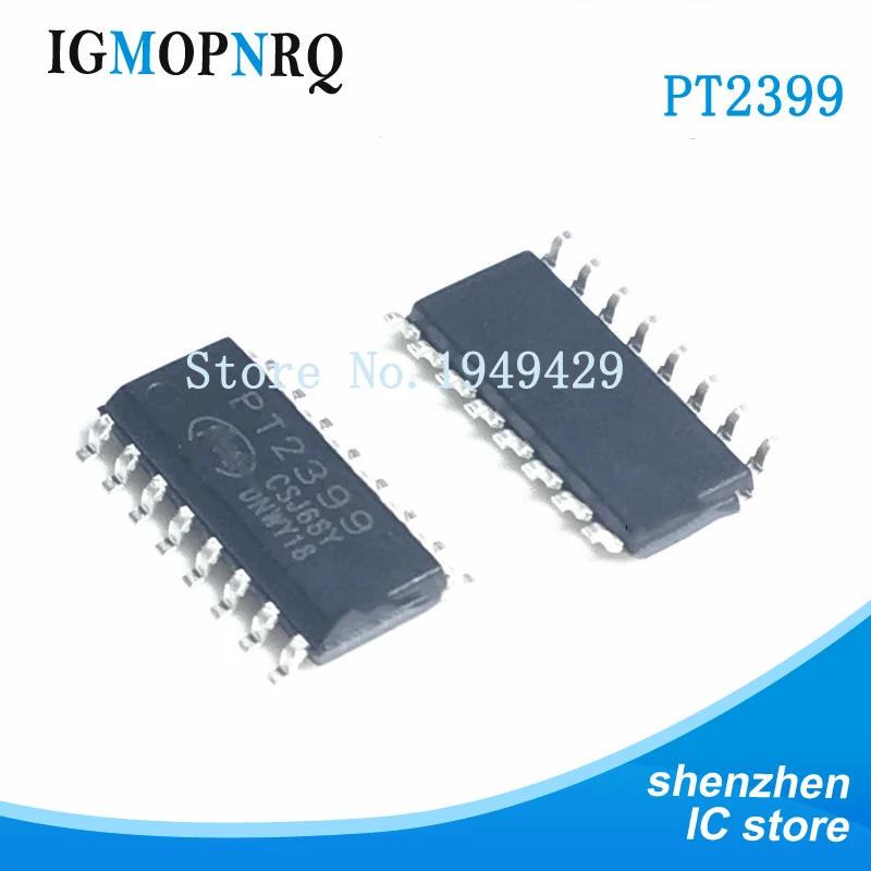 Áudio digital Reverb processamento IC, circuito integrado Chip, PTC, CD2399, PT2399, SMD, SOP, novo, 10pcs por lote