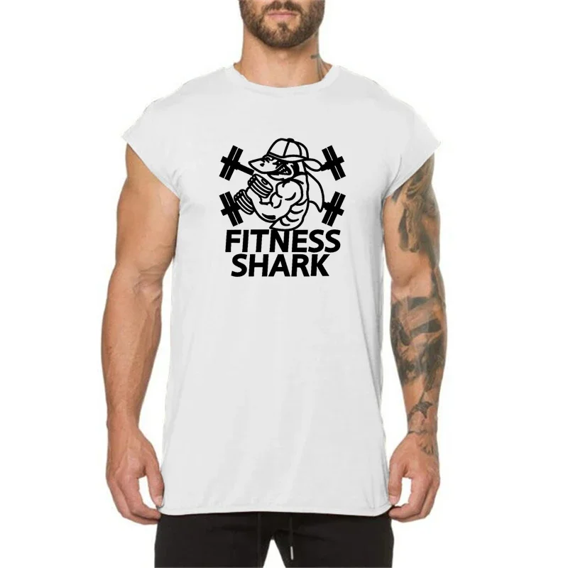 

Men Fitness Workout Muscle Slim Fit Shirts Gym Bodybuilding Running Sport T-shirt Summer Cotton Breathable Small Sleeve Clothing