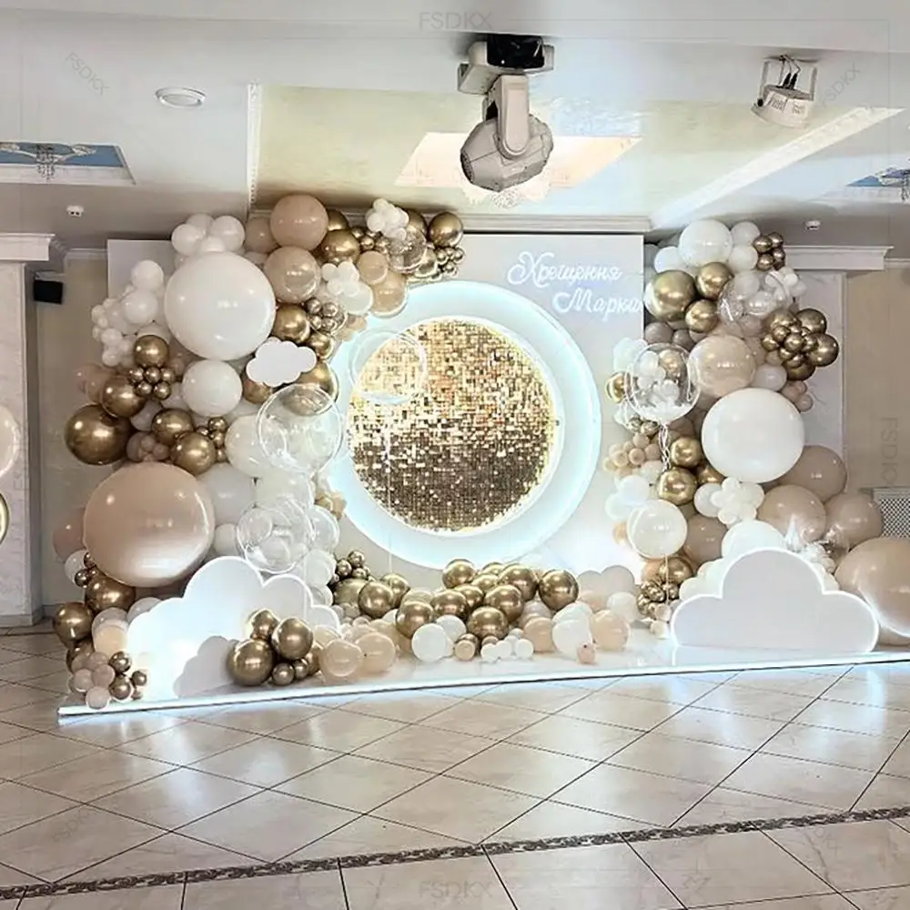 FSDKX Party Background Party Supplies Pvc Light Backdrop Stand Panels Wedding Birthdays Decor Backdrop Stand With Balloon