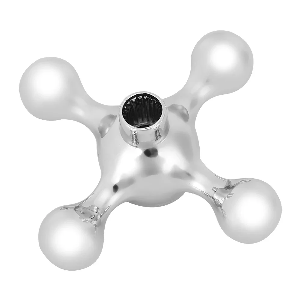 Copper Cross Handle Bath Sink Faucet Handle for Kitchen Bathroom Sink Unique Plum Blossom Water Faucet Handle Replacements