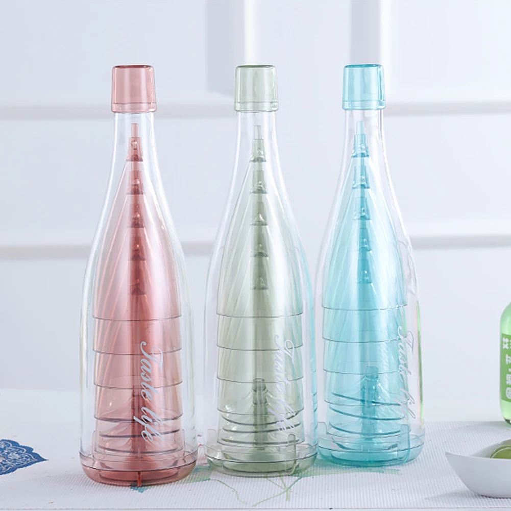 

5Pcs Foldable Wine Glasses Folding Plastic Champagne Flutes Plastic Toasting Champagne Flutes for Home Daily Life Party Birthday