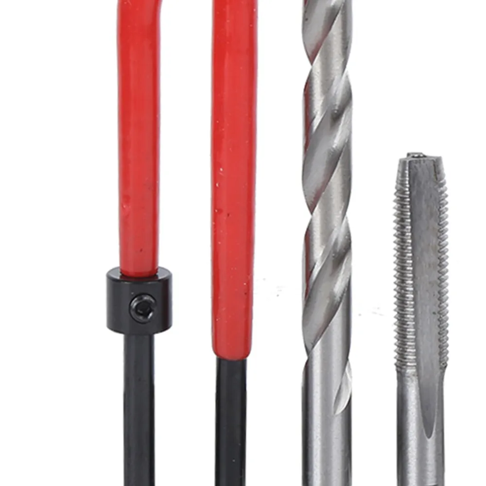 25Pcs Stainless Steel Thread Repair Kit Twisted Drill M7x1 Threaded Insert Kit Plastic Box Tap Insertion Metric Threading Tool