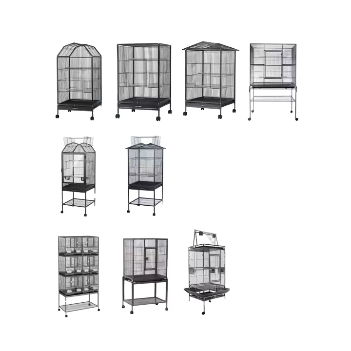 macaw-en-metal-de-luxe-xl-surdimensionne-et-double-cage-a-perroquets-aviaire-d'exterieur-maison-d'amour-et-d'oiseaux-canari-maison-en-fil