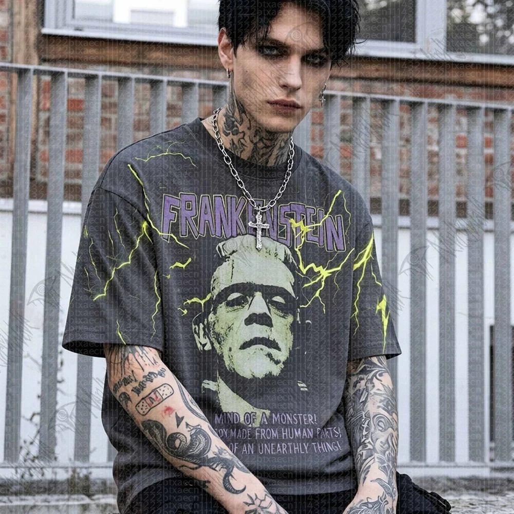 2026 New Movie Sporty Fashion Adult & Kids Round Neck T-Shirt Streetwear Gothic Horror Film Gift