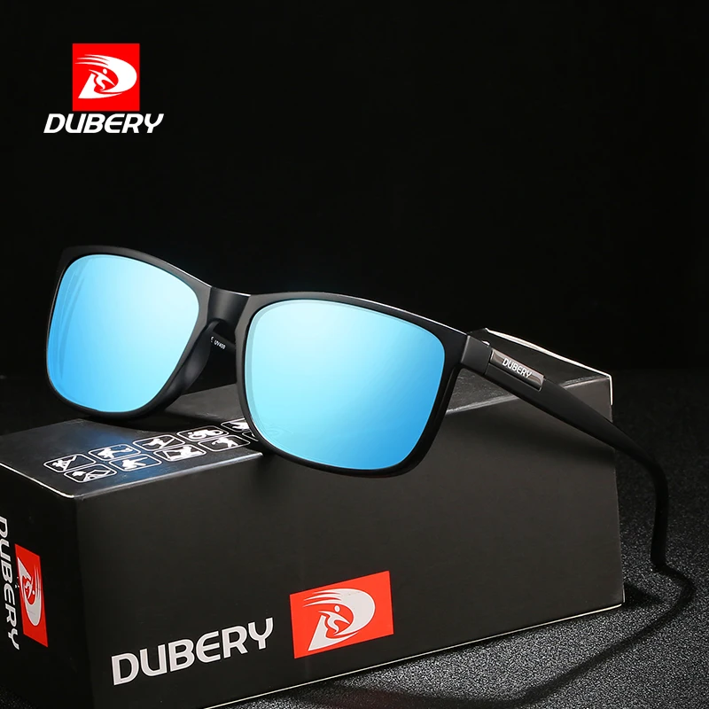 

DUBERY Vintage Sunglasses Polarized Men's Sun Glasses For Men Driving Black Square Oculos Male 6 Colors Model 529