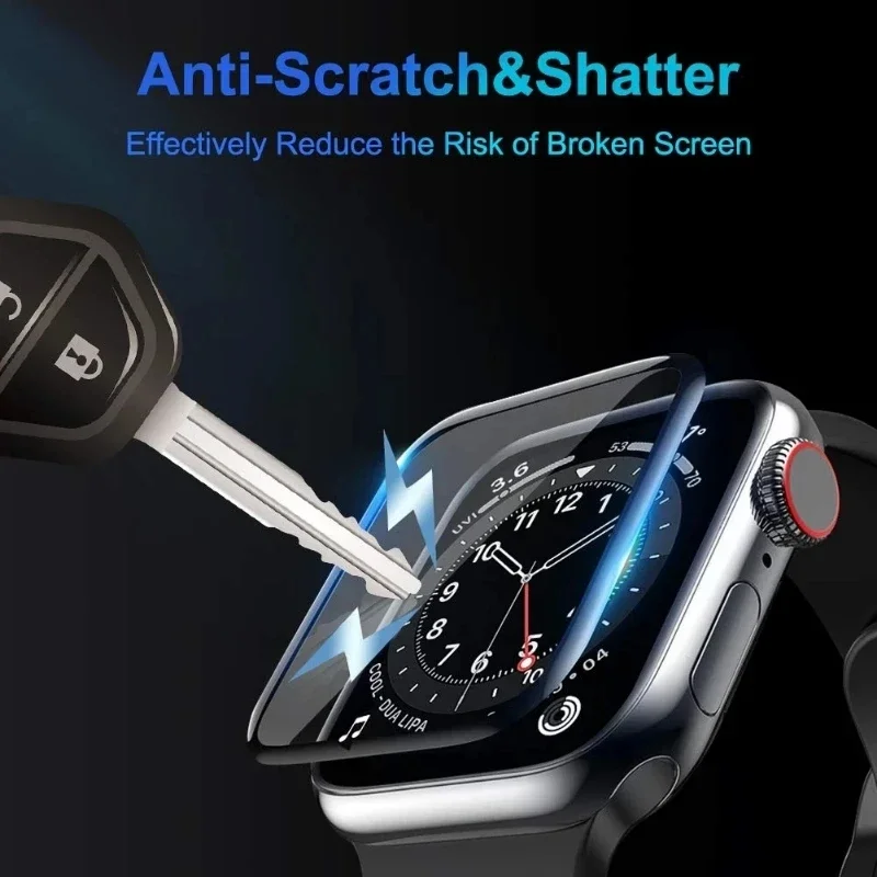 Película de cerámica de 3 piezas para Apple watch, protector de pantalla para Apple watch Ultra 8, 7, 49mm, 45mm, 41mm, 6, 5, 4, SE, 44mm, 40mm, 3, 2, 9, 42mm, 38mm