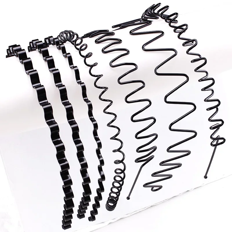 Men Hairband Unisex Black Wavy Hair Head Hoop Band Women Unisex Flexible Sport Headband Hair Accessories 2021 New Fashion