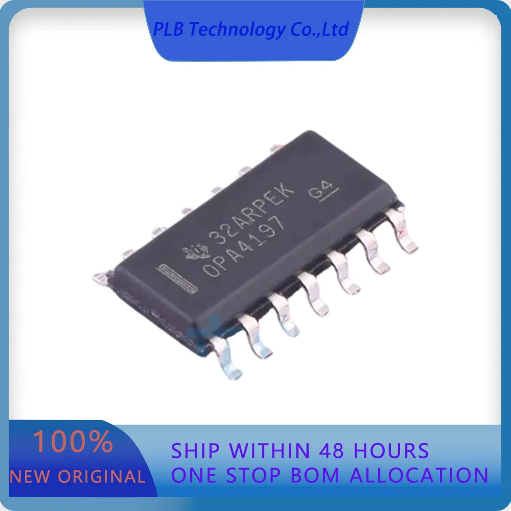5PCS/LOT OPA4197IDR OPA4197  25uV 5pA 20V/us 10MHz 4 Output SOIC-14 Precision Op Amps Original Stock