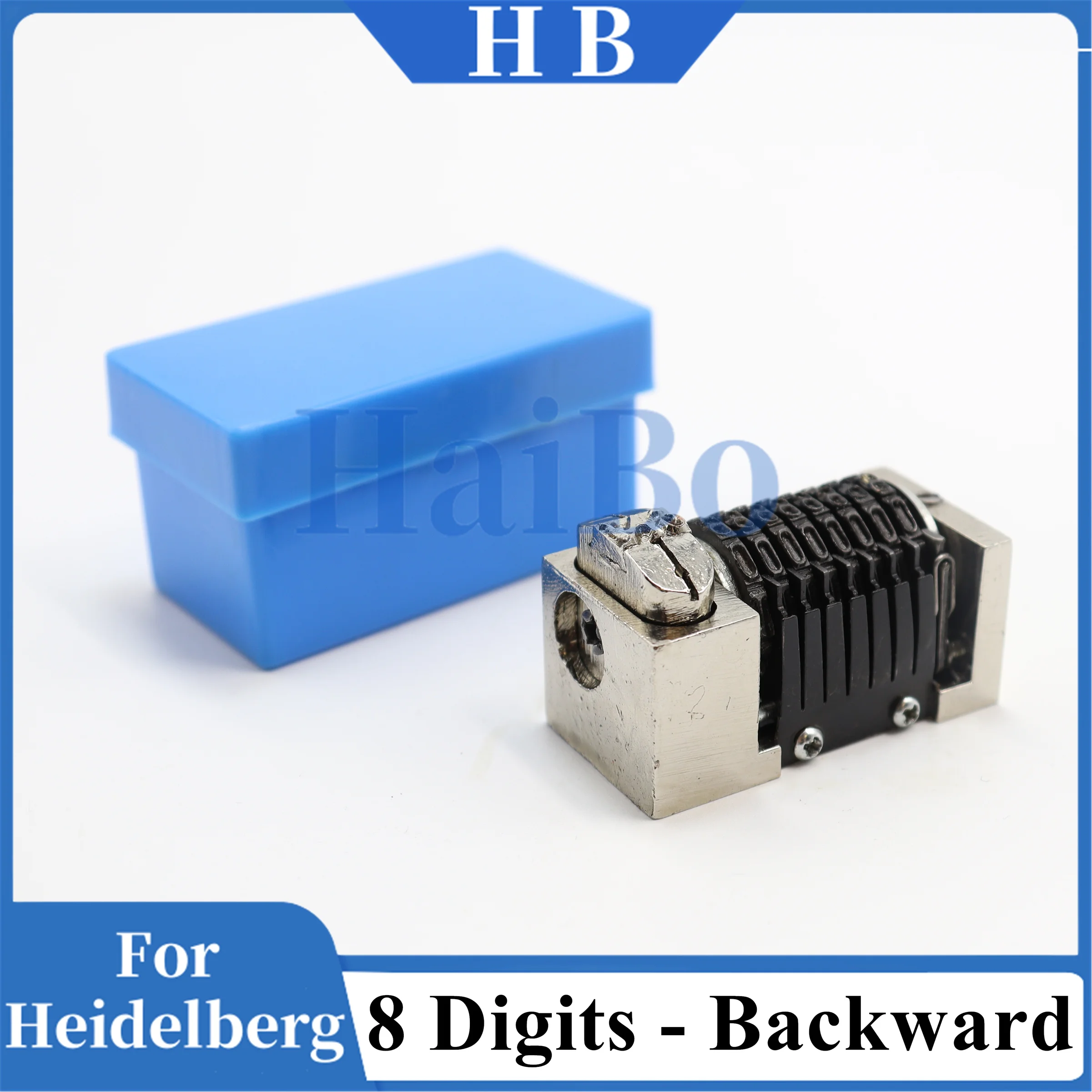 HaiBo Best Quality 8 Digits Roman 4x8 Backward Numbering Machine