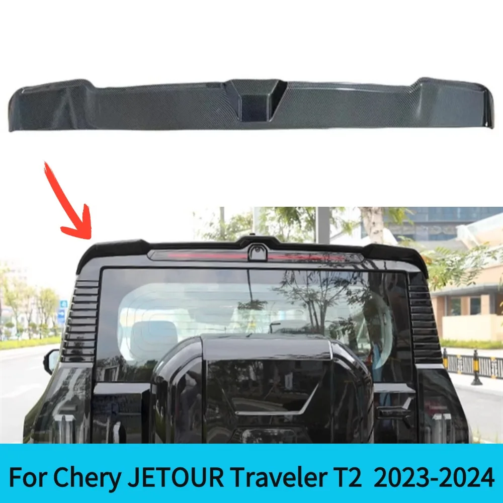 For Chery JETOUR Traveler T2 Car Tail Wing 2023-2024 Roof Fixed Sports Rear Wing Modification Painted Appearance Accessory