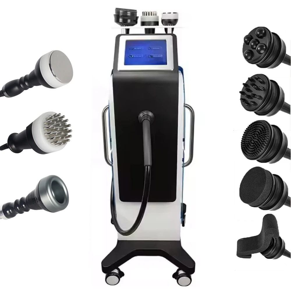 4 IN1 G9 Vibration 40K Cavitation Ultrasonic Machine  Vacuum Heating High Frequency Vibrating Massage Meridian Pressure Brush