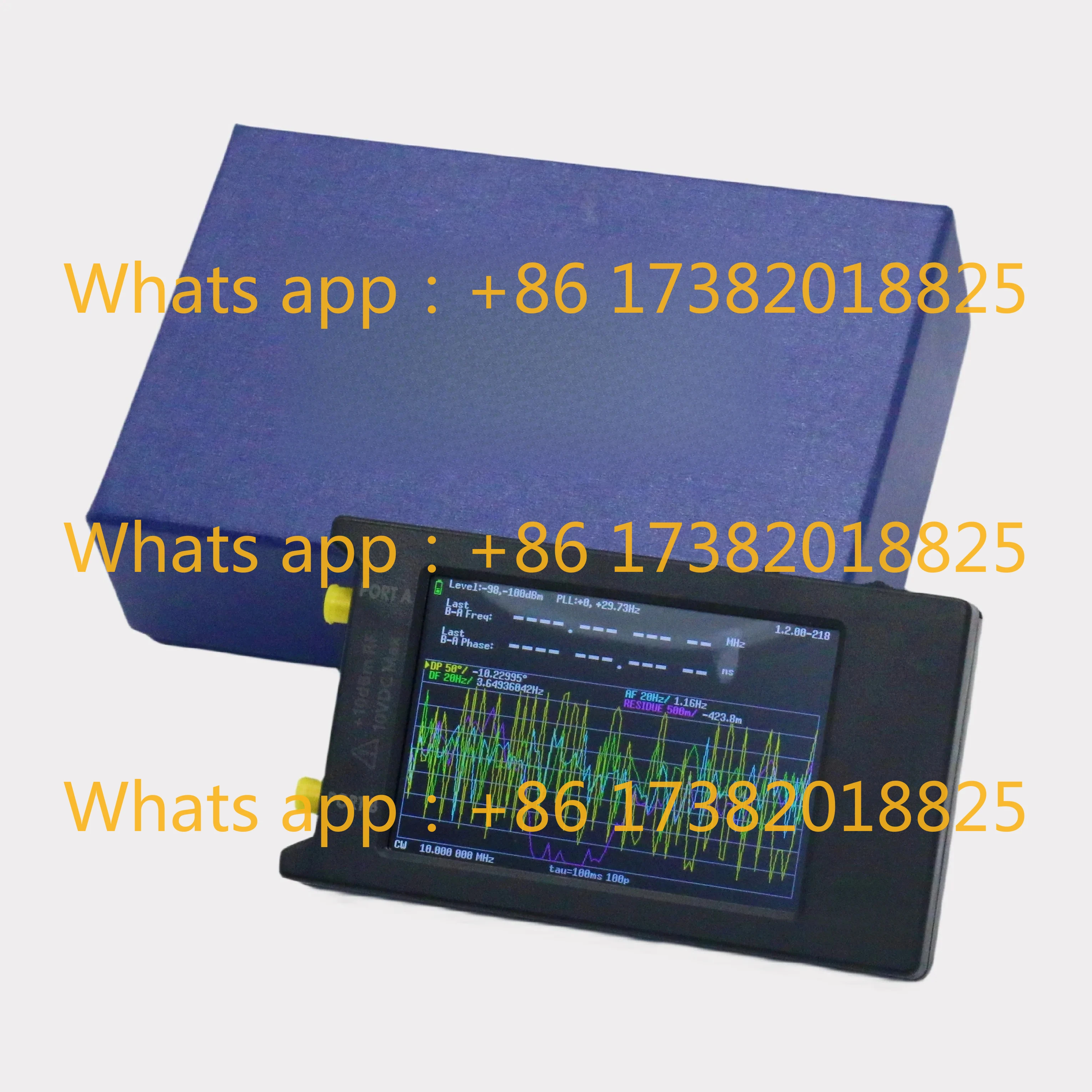 4“  Portable Phase Frequency Analyzer Tester 1MHz-300MHz Two Input Signals Testing of Oscillator/Clock Source
