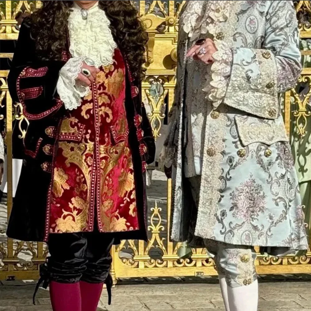 Disfraz de los años 1700 para hombre, traje de Nobleman del siglo XVIII, Victoriano, rococó, barroco, Rey príncipe francés real, Louis XV, vestido de baile histórico