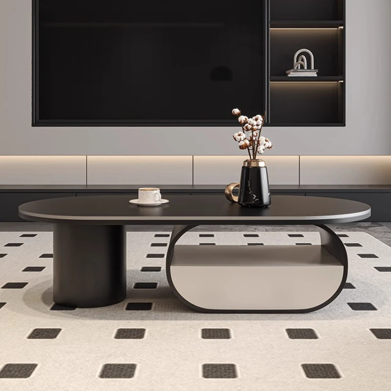 

Unique Rustic Coffee Table Black Storage Luxury Minimalist Design Coffee Table Modern Space Saving Couch Tisch Furniture Home