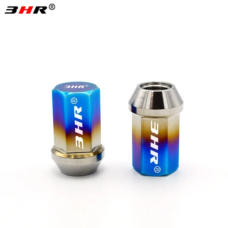 HRMin Gr5 titanium wheel lug nut M12x1.5x35mm and  lock nut  close end