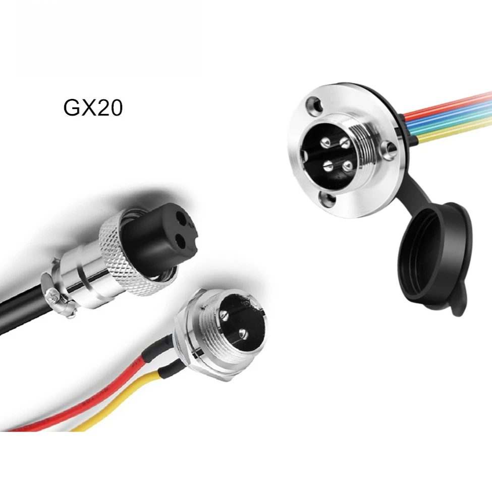 GX20 مقبس توصيل الطيران التوصيل مع كابل GX 20 لرسو السفن أنثى ذكر 2 3 4 5 6 7 دبوس جوي دائري #1