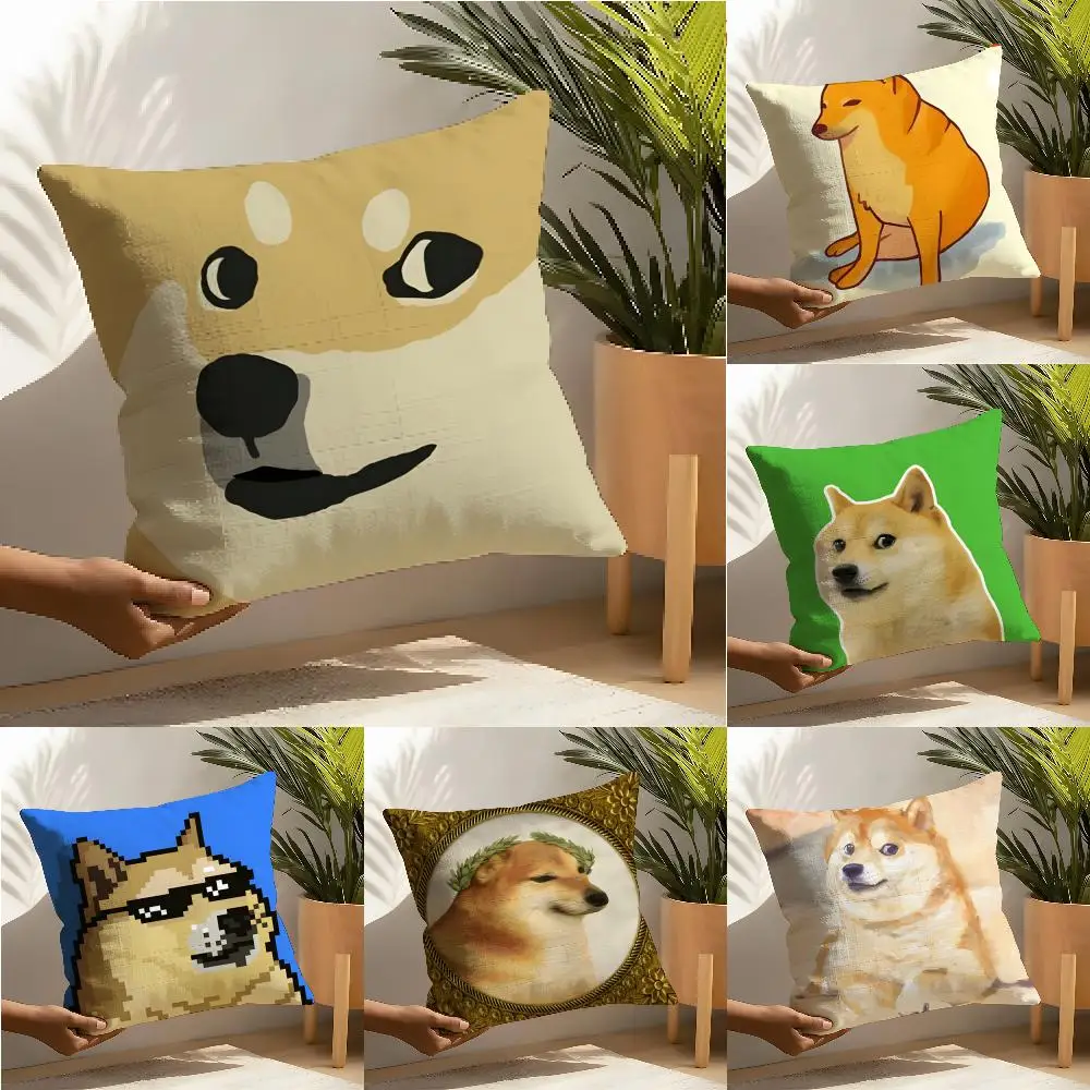 Dog-themed memes are trending online Pillow Case Home Living Room Decoration Linen Pillowcover Pillow Cases Cushion Cover
