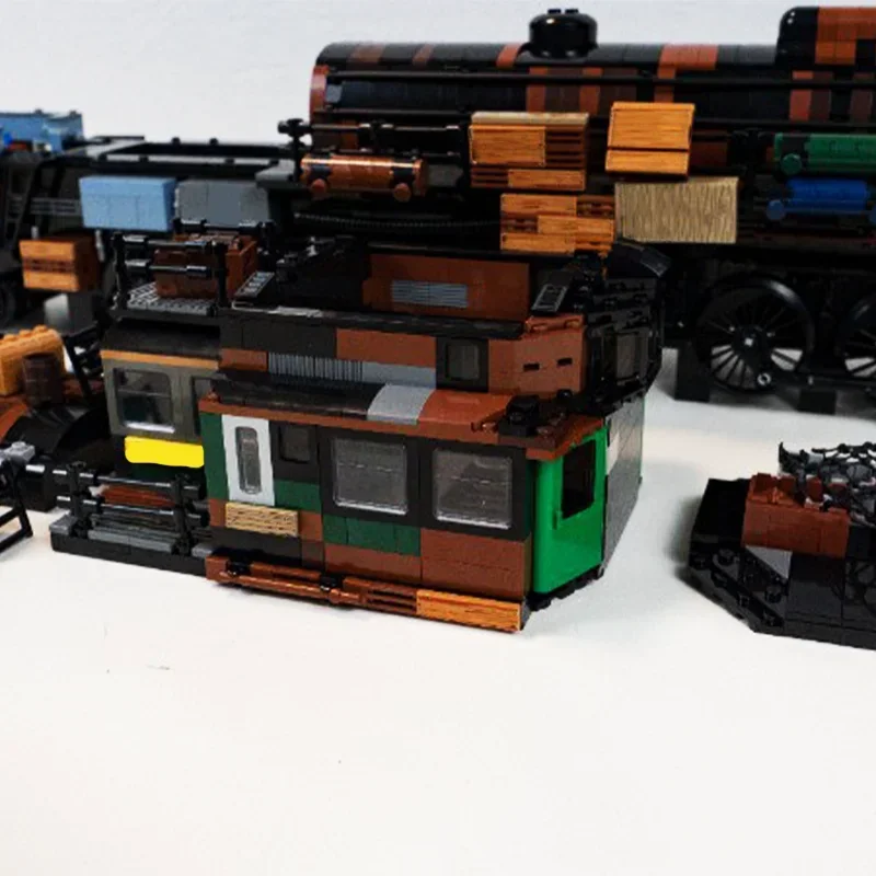 Moc Creative Expert أورورا قاطرة مترو 2033 الخروج اللبنات القطارات المسارات نموذج سيارة لعبة الطوب للأطفال الحاضر