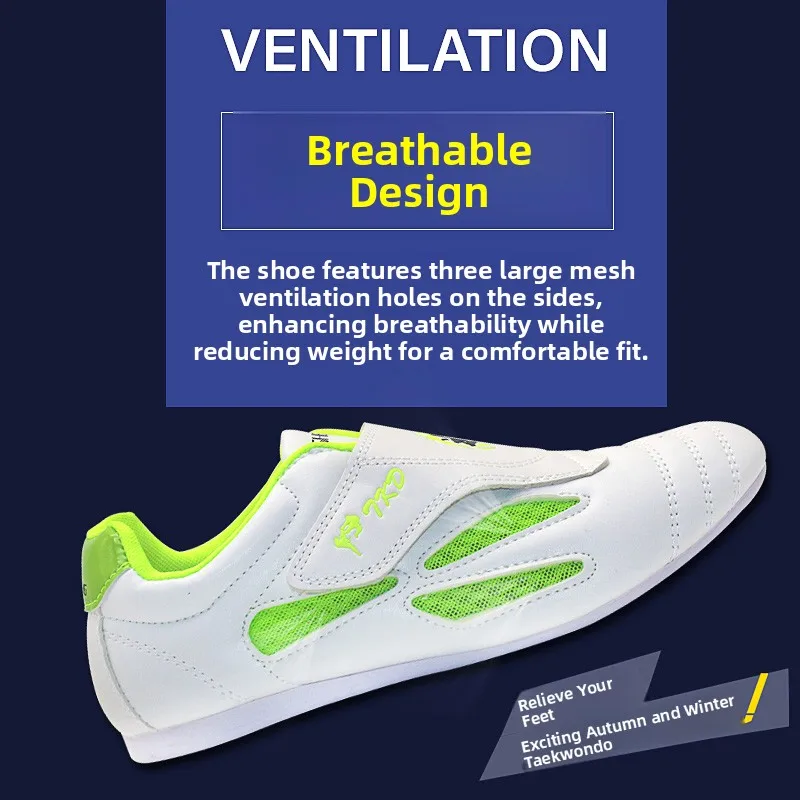 Breathable Soft Bottom Children's Taekwondo Shoes Training Practice Martial Arts Training Shoes Autumn Winter Kids Beginner