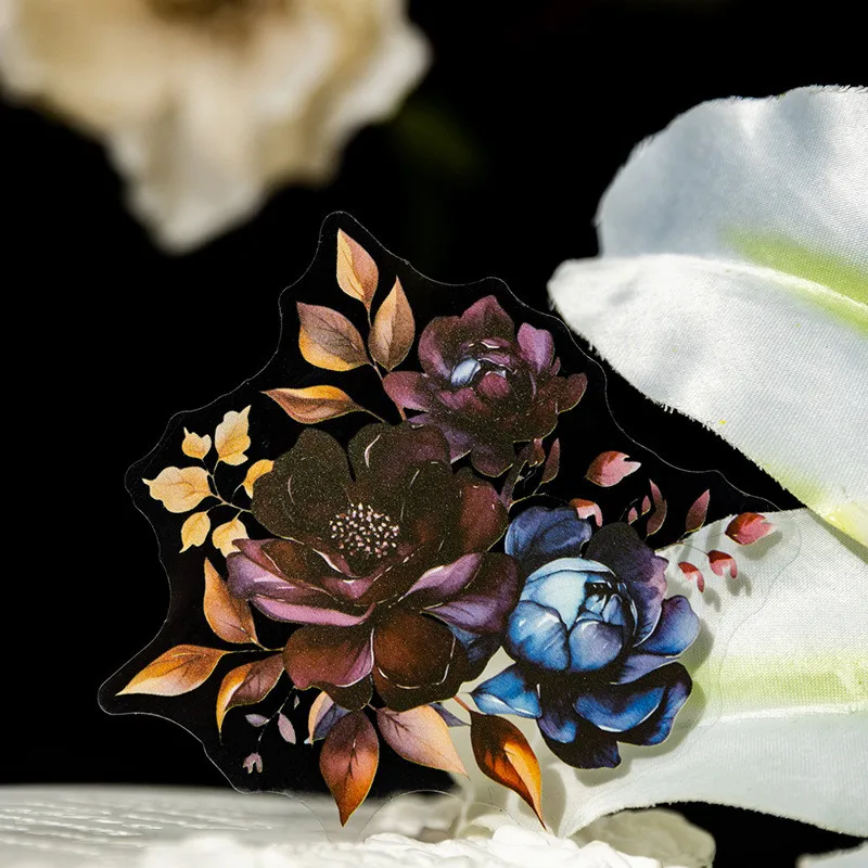 20 قطعة مادة الحيوانات الأليفة الأزهار المناظر الطبيعية ملصقات الكولاج DIY بها بنفسك سكرابوكينغ لوازم الجمالية غير المرغوب فيه مجلة الزينة ملصقات