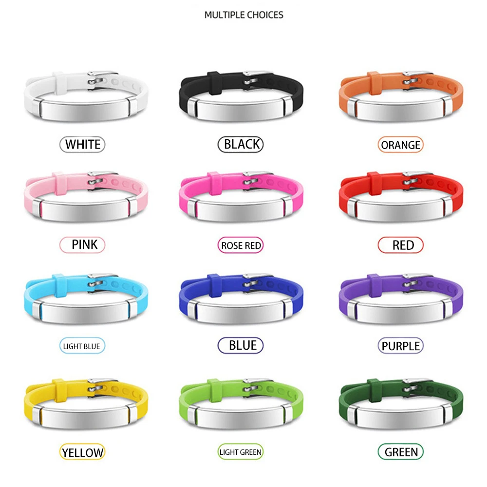 Baby Safe Personalized Airtag ID Bracelet SOS Custom Name Secure Soft Silicone Bangle Identity For Kid Child Jewelry Mother Mom