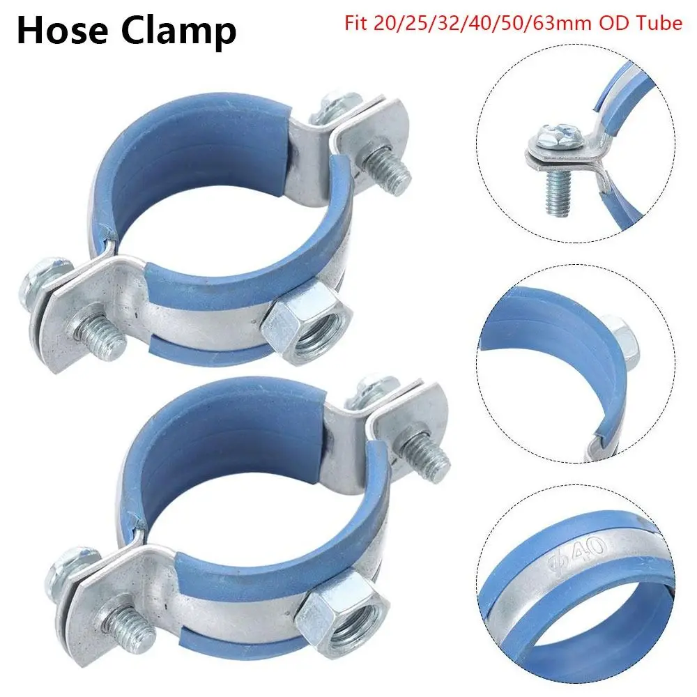 1Pcs Fastener Hardware Round Hose Clamp Nut Hoop Expansion Screw Suspension Pipe Holder 20/25/32/40/50/63mm Pipe Fitting