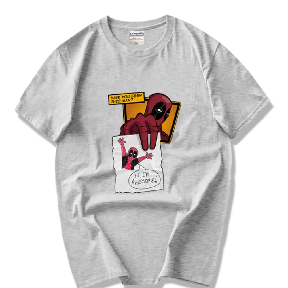 Comic Deadpool T-Shirt Kurzarm Wunder Peripherie Parodie Deadpool Kleidung reine Baumwolle einfache