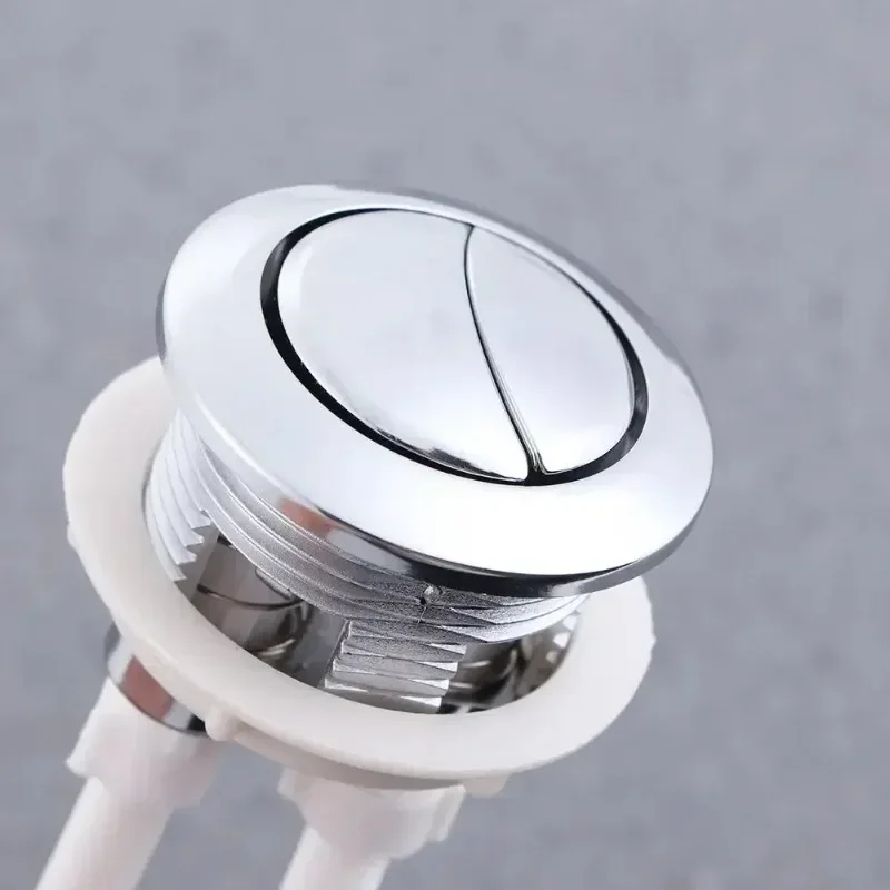 Hot Sell Universal with Thread Accessory Fittings Dual Push Flushing Bathroom Fixture Tank Button Dual Flush Valev Buttons Toile