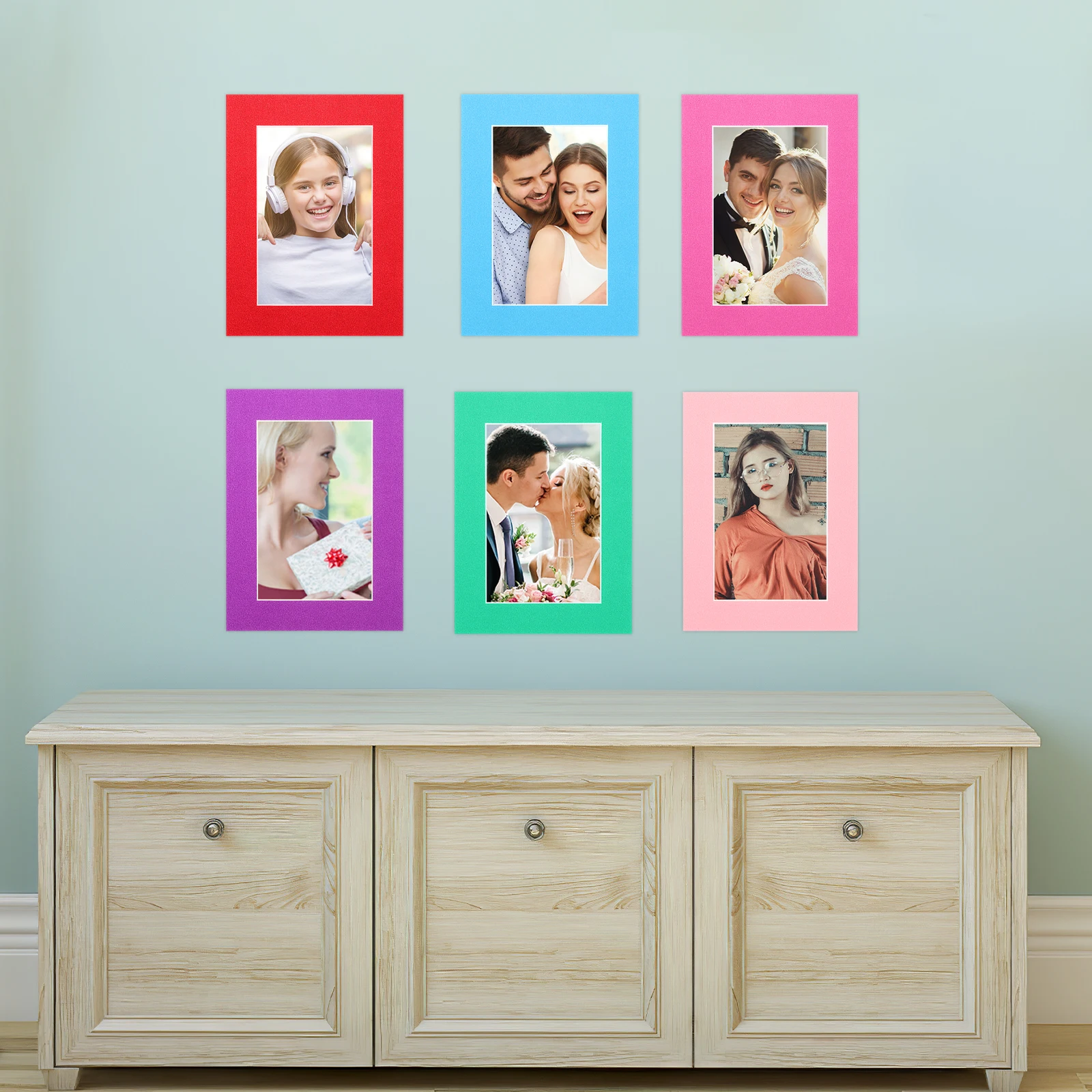 

30 Pcs Picture Frames Collage Wall Decor Photo Decorative Paper Photos Display Artwork