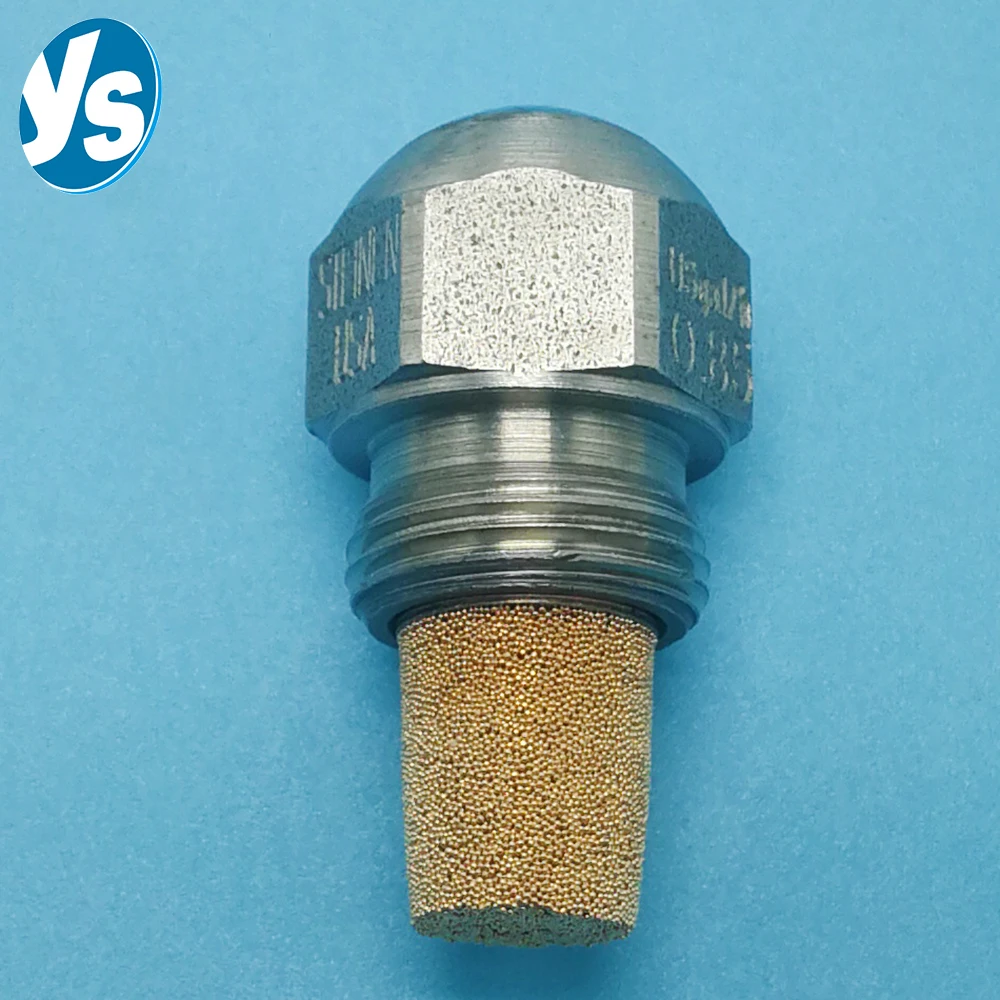 Stainless Steel Oil Burner Nozzle 60° Full Cone Spray with Filter, STEINEN 9/16