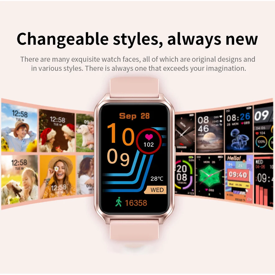 Relógio inteligente impermeável para homens e mulheres, freqüência cardíaca, música, assistente de voz, 100 + modos esportivos, 1.57 ", chamada de dente azul, smartwatch, novo