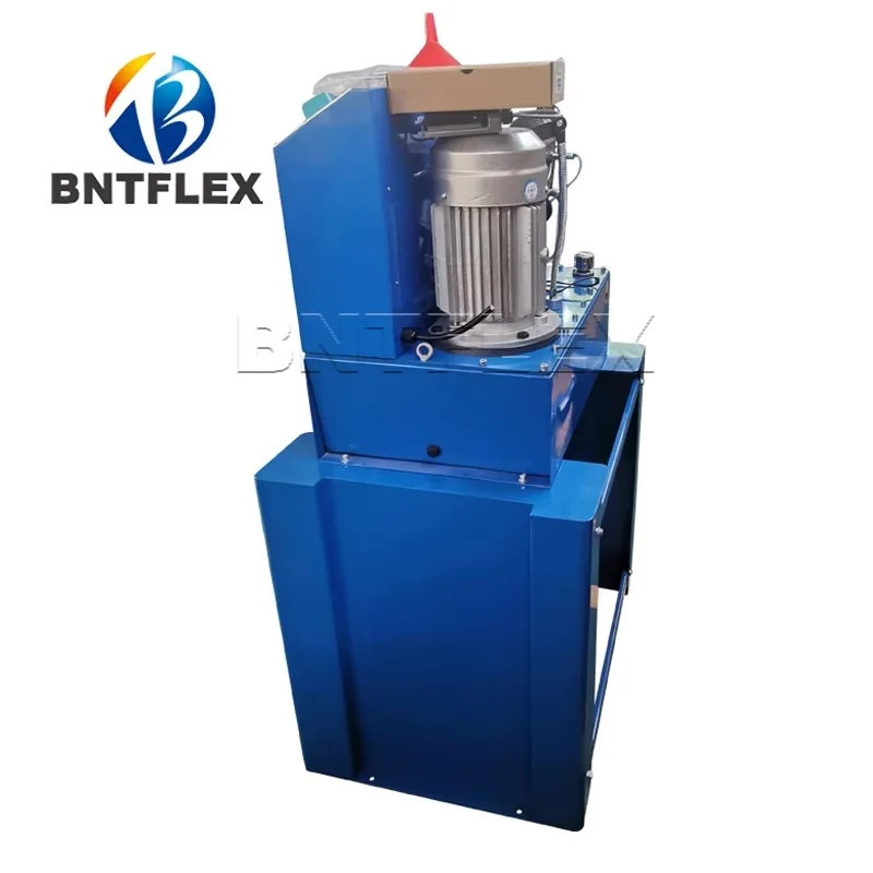 BNTP69 مصنع التلقائي 1/4-2 ''P32 P20 خرطوم الأنابيب الهيدروليكية العقص أداة المكشكش 2 بوصة 4 أسلاك خرطوم الضغط آلة