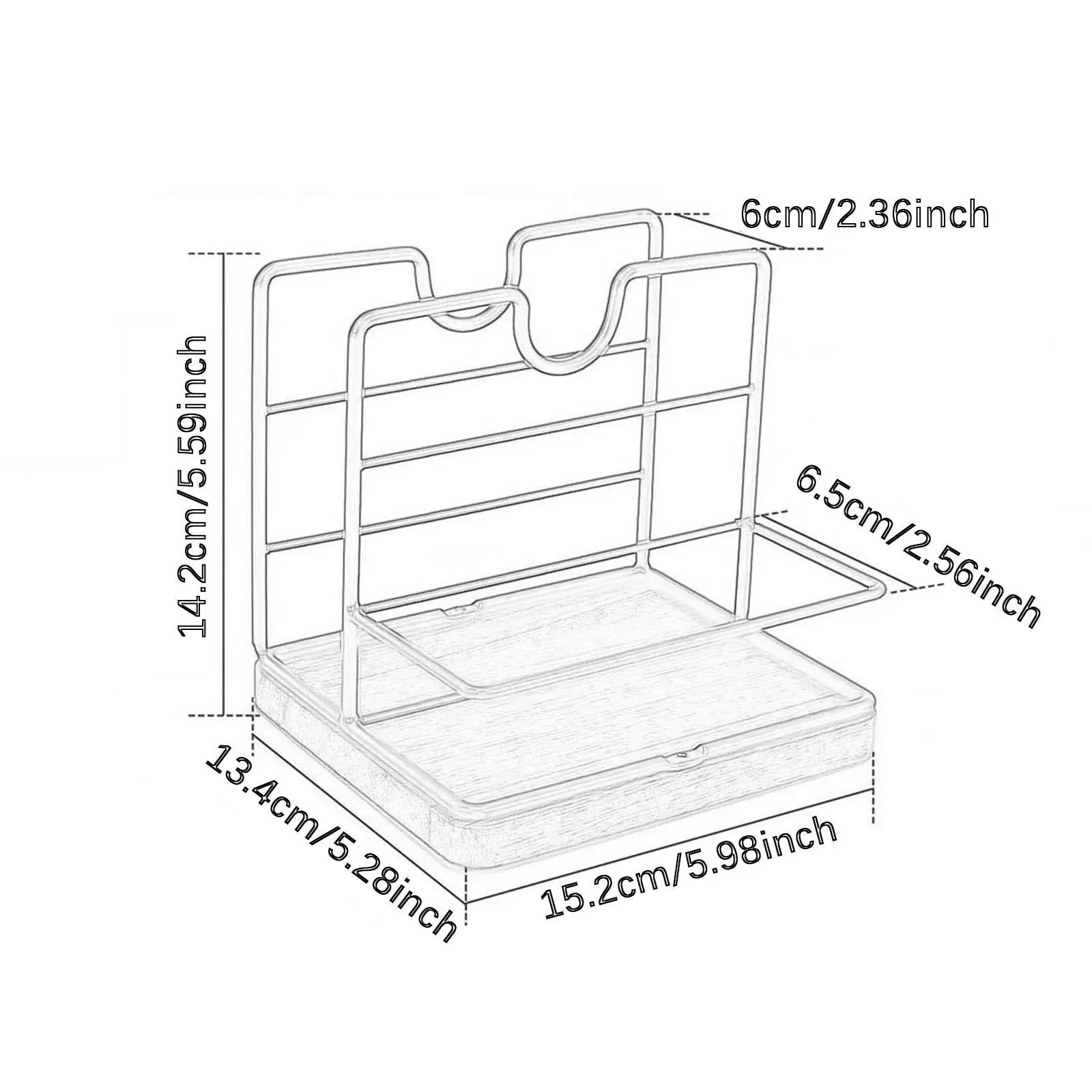 Decorative Metal Napkin Holder Stand Tissue Paper Organizer for Tabletop Kitchen and Dining Room Use