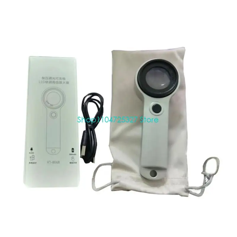 D8KF Handheld Inspection Viewer with Rechargeable Power, Integrated LED Lighting, and Contoured Grip for Viewing Fine Features