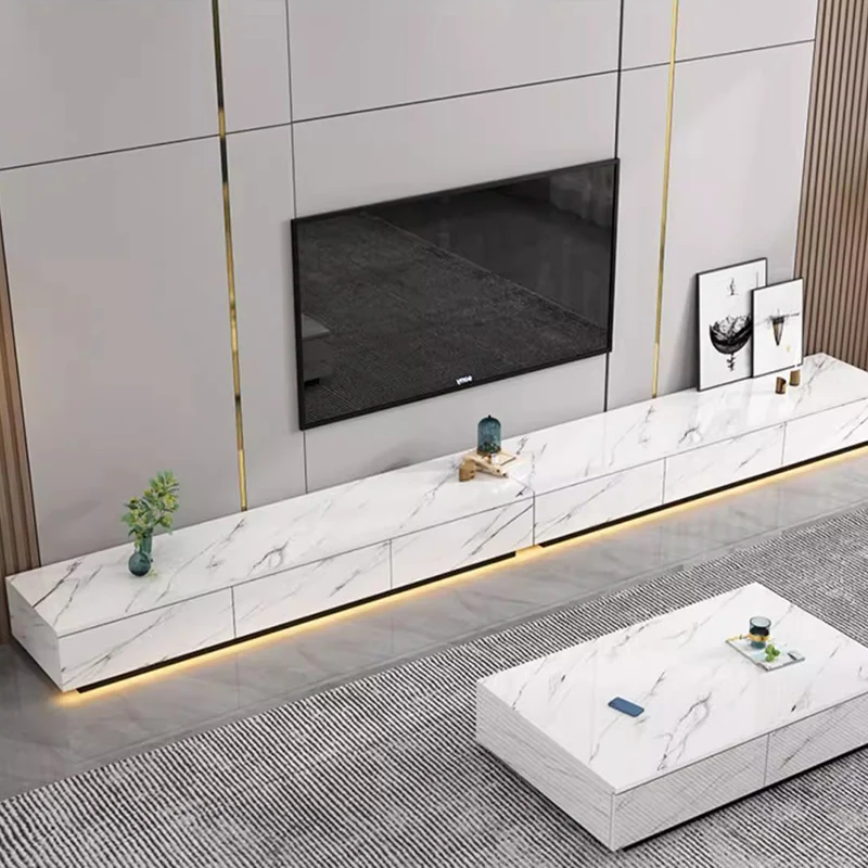 

Mobile White Tv Stands Luxury Minimalist Modern Filing Salon Wall Tv Table Organizer Living Room Archivadores Unique Furniture