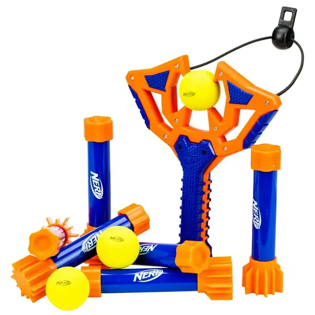 

NERF Desafío de Tirachinas - Juego de Bolos de Tirachinas para Niños