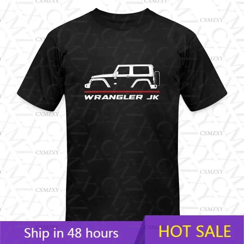 

2025 Men T Shirt Casual Jeeps Wrangler JK 2007- 2018 Car Enthusiast T-shirt Graphic Summer Short Sleeves 100% Cotton S-3XL Tee
