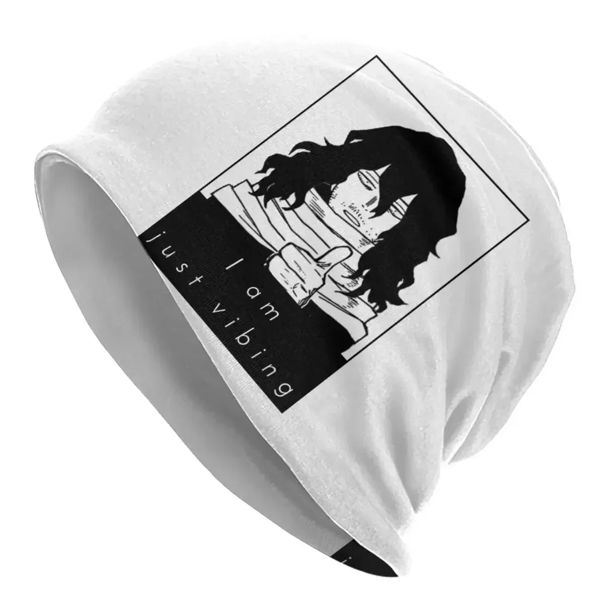 Aizawa I Am. Just Vibing Warm Knitted Cap Fashion Bonnet Hat Autumn Winter Outdoor Beanies Hats for Unisex Adult