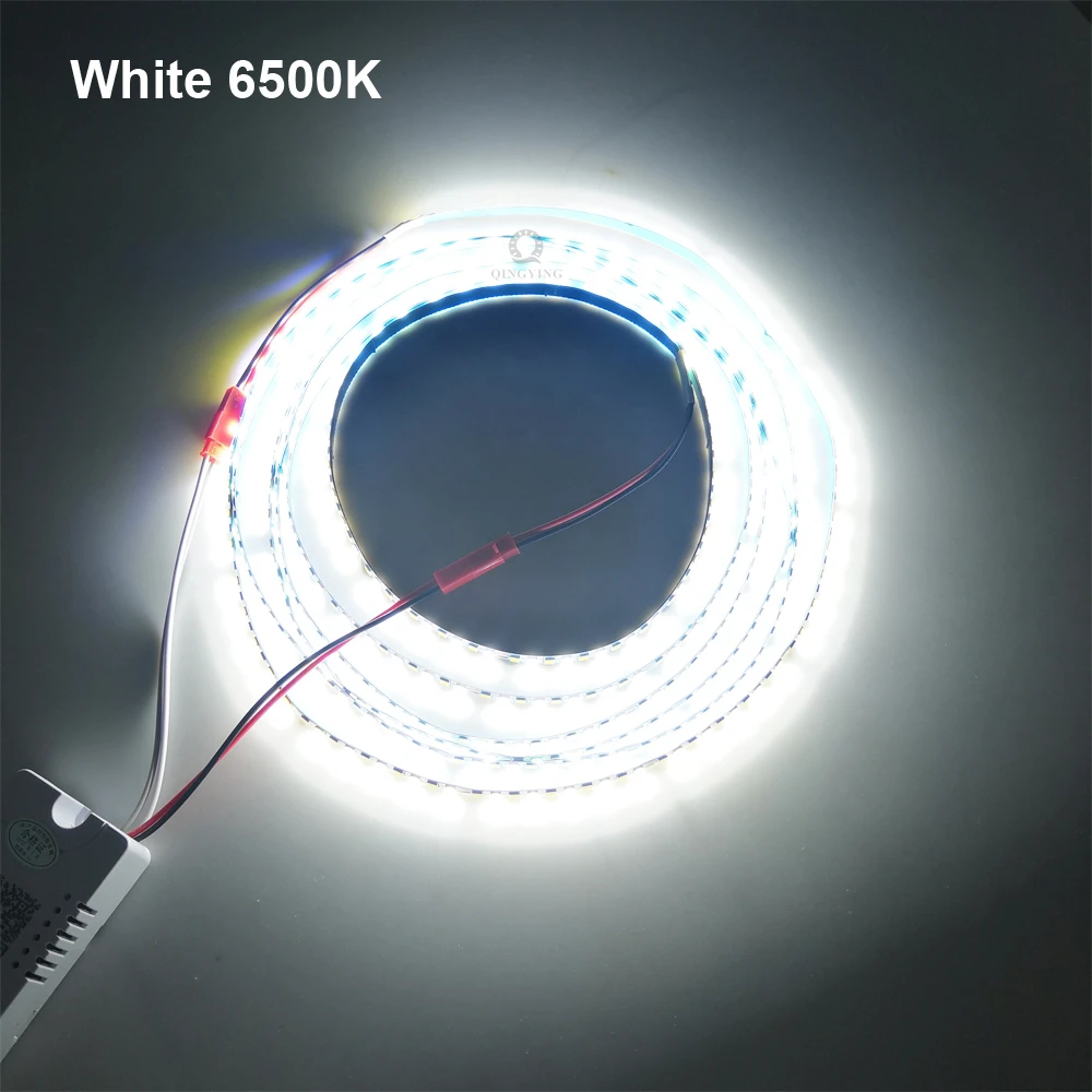 (2 solder joints) 200D 5B10CX2 2835 LED strip constant current LED ribbon 3 meters 60Wx2colors light belt be used in chandelier