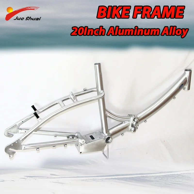 

Foldable 20 Inch E Bike Frame Aluminum Alloy 250KG Maximum Load Bicycle Frame Compatible with MTB/Road/Kids Bike