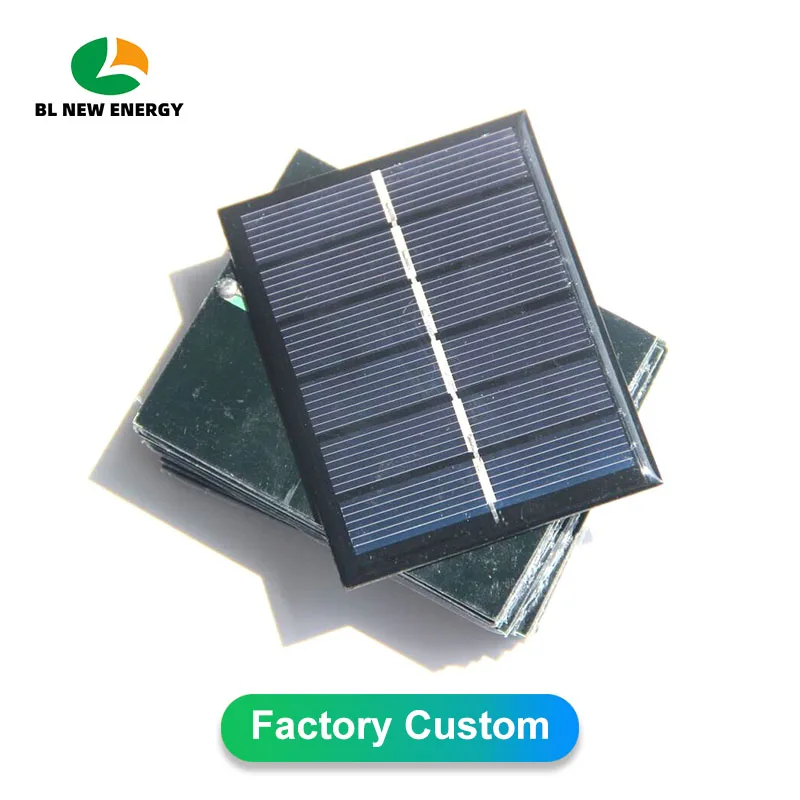 

10Pcs Portable 0.6W 3V Small Solar Cells Customizable Mini Epoxy Solar Panels for Kids Toys Led Lights Battery Supply 60*75mm