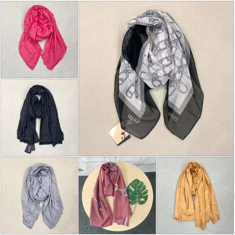 Original Foreign Trade Order Italy liu jo Fashion Warmth, Beach Sunshade, Multi functional and Multi Style Scarf and Shawl