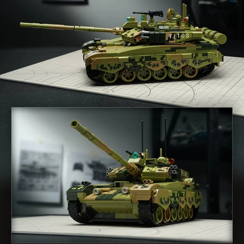 

Keeppley Wonderful Blocks Type 99A Main Battle Tank Toy, Military Model Gift for Boys, Item No. 23026