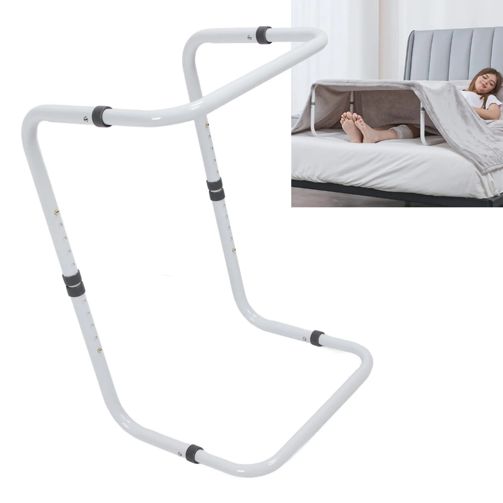 

Sheet Riser Easily Assemble Aluminum Alloy Relieve Pressure Heavy Duty Bed for Feet with Clips for Surgery Recovery