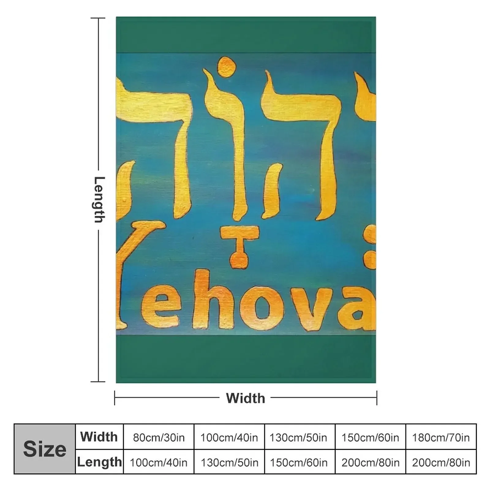 YEHOVAH - The Hebrew name of GOD! Throw Blanket Multi-Purpose Comforter Blankets