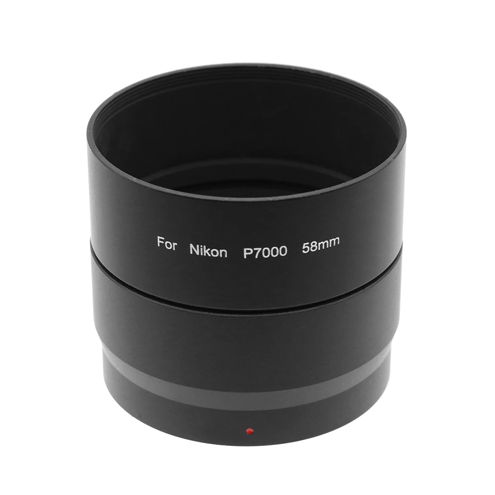 P7000/P7100 58mm Filter Adapter Tube for Nikon P7000 / P7100 with lens hood