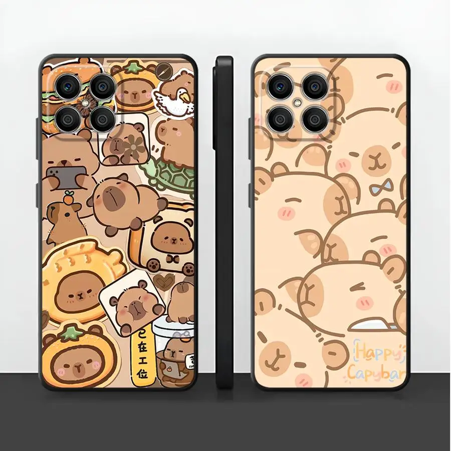 Cute Capybara Case for Honor X9a Magic5Lite 90 8X 200 400 Lite X6 X5b X7 X8 70 Funda Phone Cover
