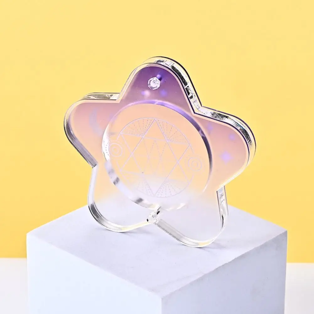 Japanese-Style Anime Badge Storage Box Mini Acrylic Badge Display Cases Transparent Window Portable Badge Protector Cover